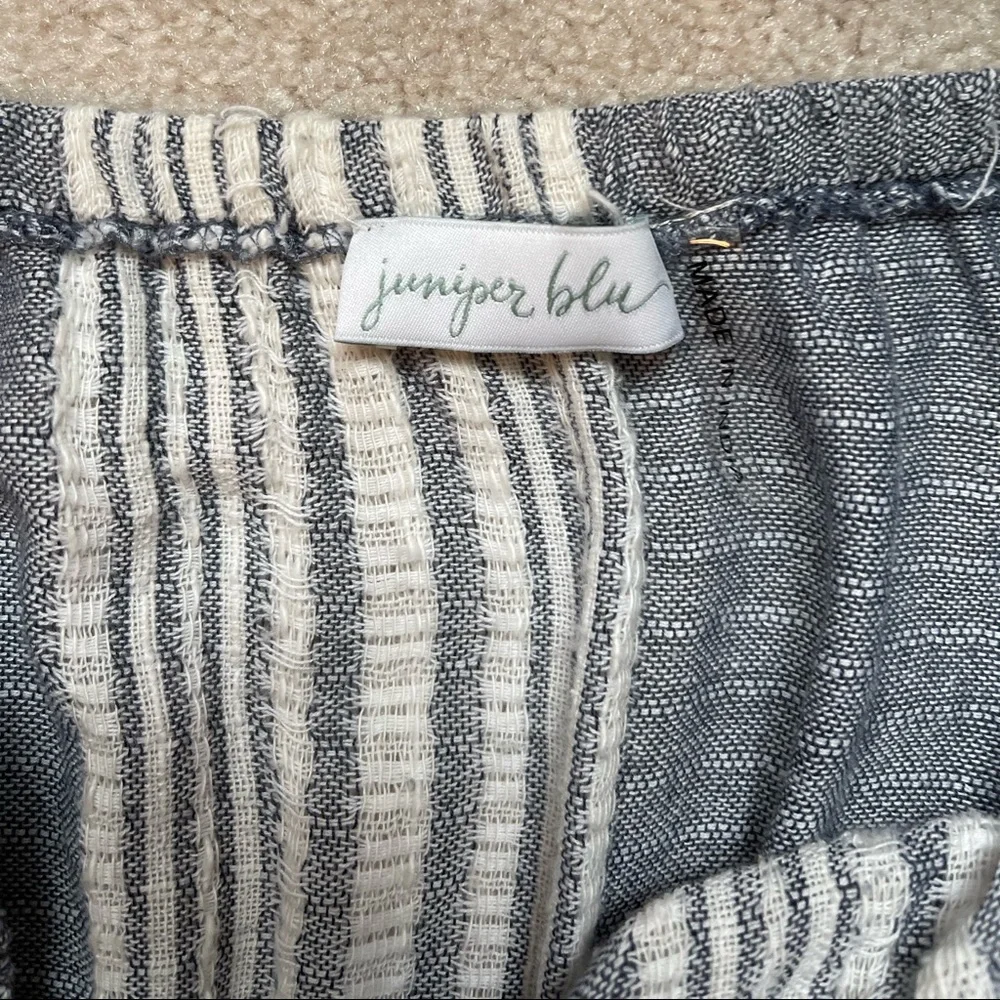 Juniper Blu Striped Strapless Jumpsuit - Picture 9 of 10